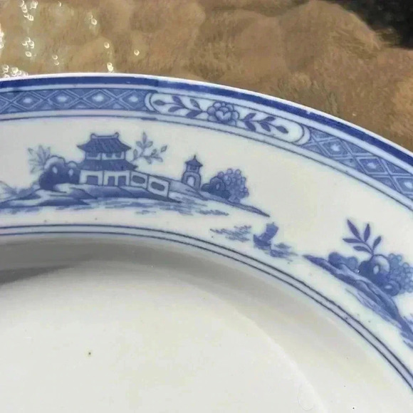 Nippon Royal Sometuke Chinoiserie willow Oval Serving Platter - Picture 3 of 4